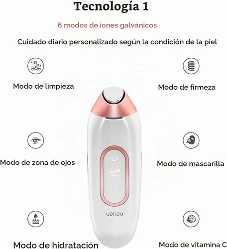 Vista 6 de Vanav Garbanic UP6 Beauty Device dispositivo para el cuidado de la piel en el hogar Garvanic todo en uno