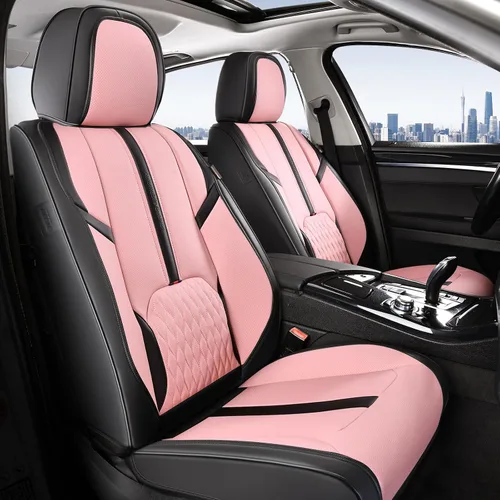 Vista 43 de Coverado Funda de asiento de automóvil, funda de asiento delantero para automóvil, protector de asiento de automóvil de cuero impermeable, fundas