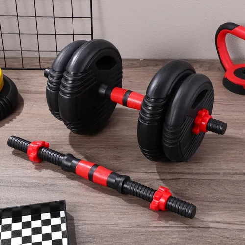 Vista 7 de Garneck Asas de mancuernas roscadas, 2 asas ajustables con 4 collares de bloqueo giratorio de 1 pulgada para entrenamiento deportivo