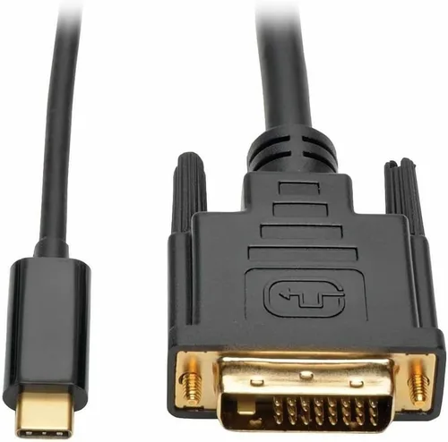 Vista 3 de Tripp Lite Convertidor de cable adaptador USB C a DVI 1080p M/M compatible con Thunderbolt 3, USB tipo C a DVI, USB-C, USB tipo C de 3 pies y 3 pies