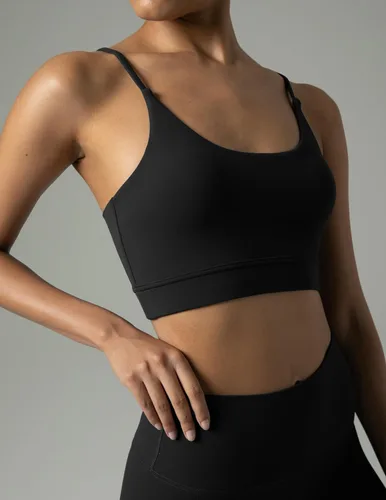 Vista 2 de Colorfulkoala Dreamlux - Sujetadores deportivos con tiras y lazo para mujer, diseño de impacto ligero, para entrenamiento y yoga