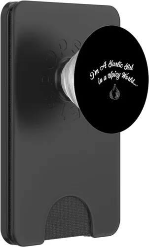Vista 8 de Garlic Girl Lover In A Spicy World Foodie Cooking Chef PopSockets Adhesive PopGrip