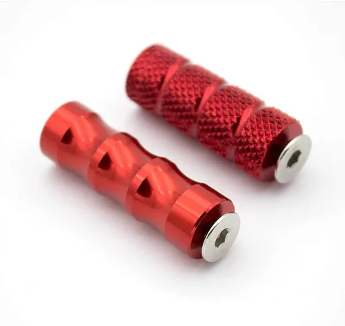 Vista 11 de Estriberas de freno para palanca de cambios de motocicleta con agujero de 0.236 in, pedal universal para retrasos, color negro