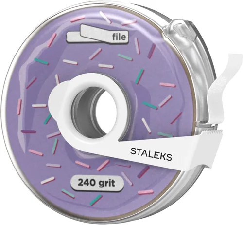 Vista 27 de STALEKS PRO Expert 40 PapmAm Mix - Lima de uñas desechable sobre base de madera (grano 180/240, 3 piezas) - Lima de uñas de doble cara lista