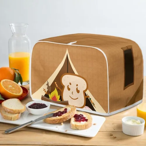 Vista 5 de DISNIMO Cubierta para tostadora de 2 rebanadas, tostadora de pan, cubierta a prueba de polvo, cubierta lavable para electrodomésticos pequeños