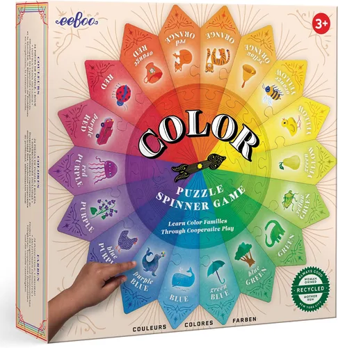 Vista 8 de eeBoo Juego de Ruleta Construye un Robot, Combina Números Simples con Diversión, 3 Años en Adelante.