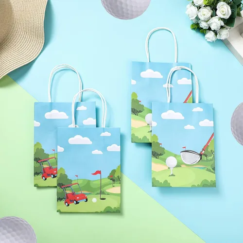 Vista 6 de Sinmoe 36 bolsas de regalo de fiesta de golf, golosinas para dulces, decoraciones temáticas de golf, regalos de fiesta de cumpleaños, bolsas