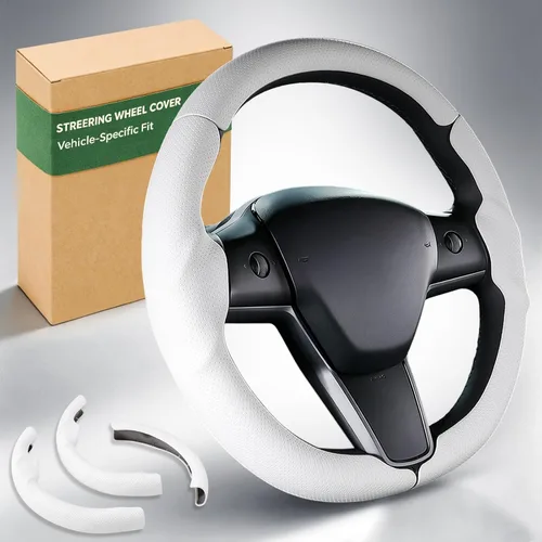 Vista 14 de Funda para volante para Tesla Model 3 (2017-2023) / Modelo Y (2020-2024), antideslizante, agarre cómodo, transpirable, accesorios personalizados