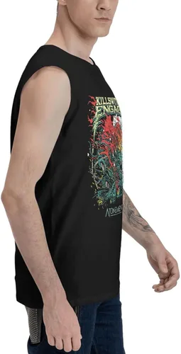 Vista 4 de Camiseta sin mangas para hombre, camiseta sin mangas con gráficos, para verano, casual, gimnasio, entrenamiento, muscular, camiseta sin mangas