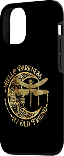 Vista 2 de Funda para iPhone 14 Hello Darkness My Old Friend - Dragonfly Lover Insects Moon
