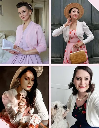 Vista 5 de Belle Poque Cárdigan corto de punto con manga 34 para mujer, con parte delantera abierta