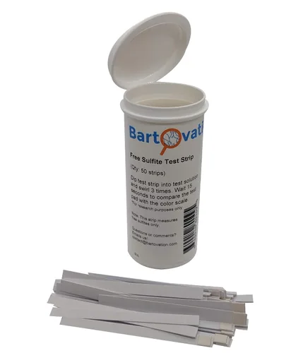 Vista 3 de Bartovation - Tiras de prueba de sulfito sin sulfito, 10-500 ppm, paquete de 50 Fabricado en Estados Unidos