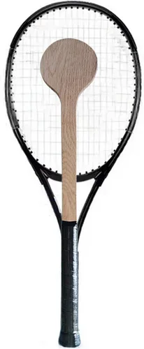 Vista 2 de Almencla Cuchara de tenis de madera Sweet Trainer Raqueta de tenis Práctica de bateo con precisión Puntero de tenis Mejorar la capacidad