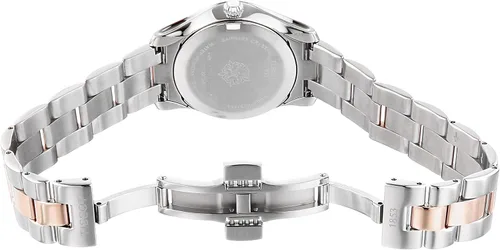 Vista 4 de Tissot mujer T-Wave reloj de acero inoxidable vestido gris oro rosa T1122102211301