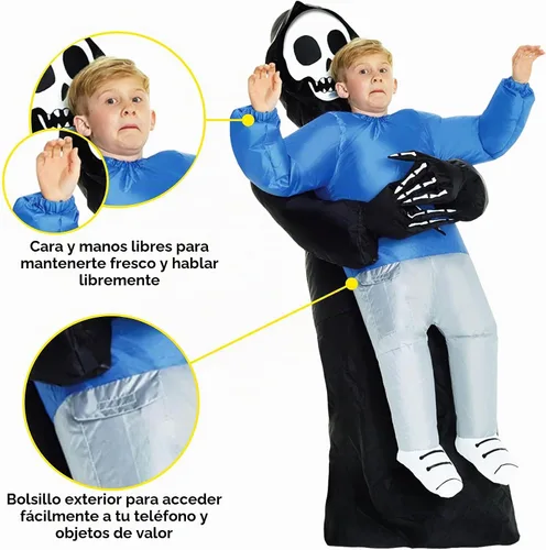 Vista 9 de Disfraz Morph inflable, para niños, talla única