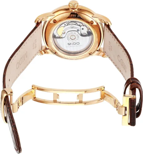 Vista 3 de Mido Reloj Hombre Commander Baroncelli Automático Mido Caliber 80 (Base ETA C07.611) Reloj, Marrón