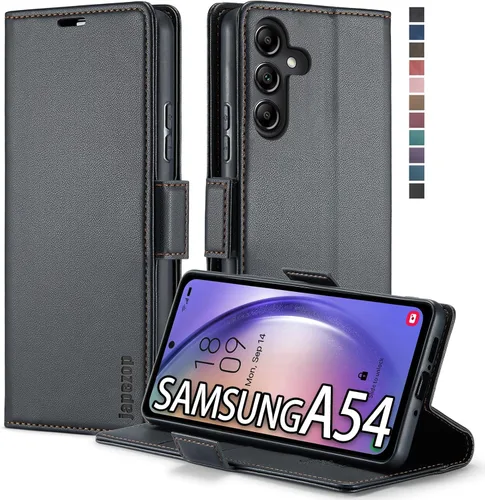 Vista 20 de Funda tipo cartera para Samsung Galaxy A52 5G con bloqueo RFID, color negro