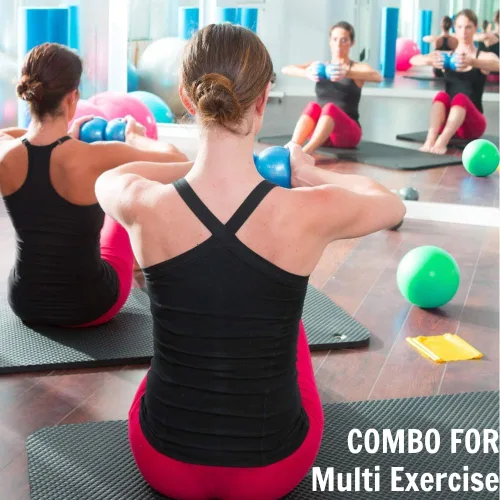 Vista 5 de Yes4All - Bolas de tonificación con peso para ejercicio, bolas medicinales suaves para ejercicio, pilates, yoga, equilibrio, flexibilidad, 2-10
