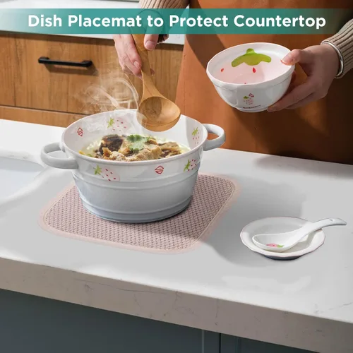 Vista 6 de GeeRic Tapete de microfibra para secar platos, almohadilla de secado de platos de cocina súper absorbente para el día de la independencia, tapetes