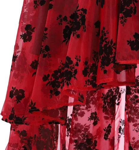 Vista 4 de Zhitunemi Disfraz Steampunk para mujer vestido de corsé victoriano falda para niñas vestido de boda de talla grande trajes altos y bajos