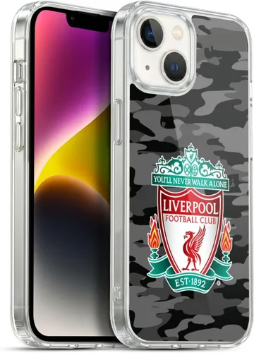 Vista 124 de Head Case Designs Funda de gel con licencia oficial del Liverpool Football Club Away Colourways Crest Camou [protección de grado militar] compatible