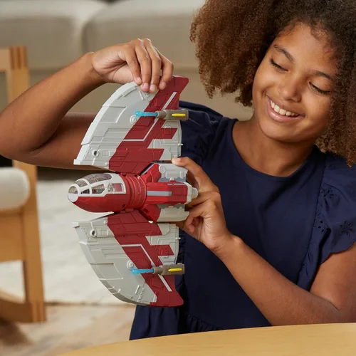 Vista 9 de STAR WARS Mission Fleet T-6 Jedi Shuttle, juego de figuras de acción Ahsoka a escala de 2.5 pulgadas, barcos, juguetes para niños y niñas de 4 años
