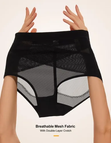 Vista 4 de SIMIYA Faja moldeadora para control de abdomen, ropa interior moldeadora de vientre inferior para mujer