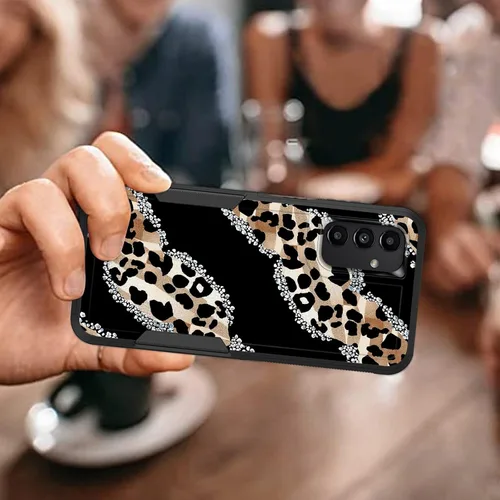 Vista 300 de Funda para Galaxy A14 5G, resistente de doble capa híbrida de policarbonato duro, goma suave, a prueba de golpes, funda protectora resistente