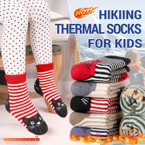 Vista 80 de Eocom 6 pares de calcetines de invierno cálidos de lana para niños y niñas