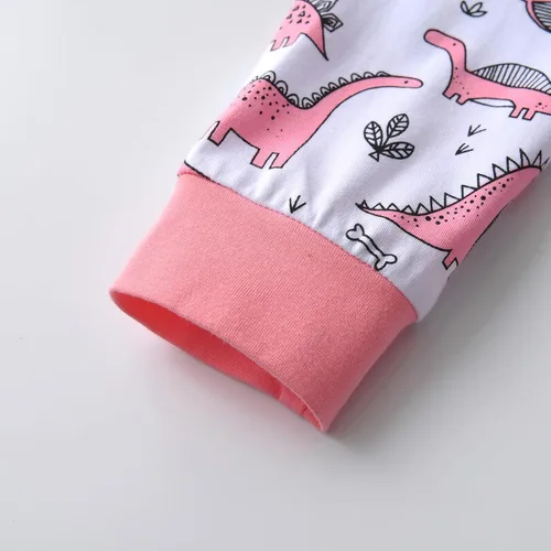 Vista 7 de Derouetkia Conjunto de 3 piezas para bebé niña, camiseta y pantalones con diadema