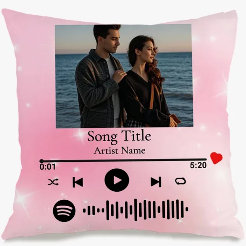 Vista 7 de Single Photo Custom Pillow Cover with Personalized Text Turning Your Memory into a Beautiful Throw Pillow and Making it a Touching Gift Choice for