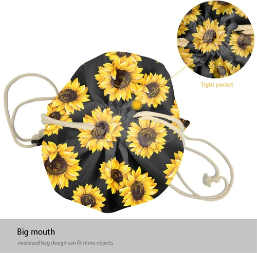 Vista 7 de GLENLCWE Bolsa de cordón con estampado de dinosaurios para hombres y niños mochila ligera con cordón Aztec