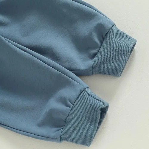 Vista 8 de ZAXARRA Conjunto de 2 piezas de sudadera de manga larga con cuello redondo y pantalones largos para bebé niño