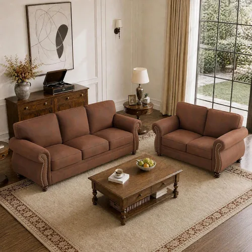 Vista 26 de Couchus Silla decorativa Mid-Century de 42 pulgadas de ancho, sofá