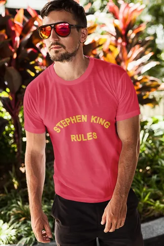 Vista 6 de Stephen King - Camiseta divertida y impresionante para hombre, camiseta con estampado de Best King Ever