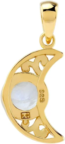 Vista 10 de Silvershake Aretes colgantes o colgante o colgante de plata de ley 925 chapada en oro amarillo con dije o colgante con cadena de 18 pulgadas