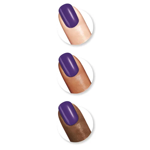 Vista 141 de Sally Hansen Xtreme Wear Esmalte de uñas sin rayas, acabado brillante, duradero, resistente a las astillas, transparente, color de uñas plateado 130