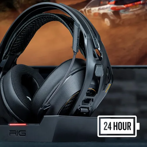 Vista 7 de RIG Auriculares inalámbricos 800 PRO HD y estación base multifunción, compatible con PC, Mac, PS5, PS4, con sonido envolvente Dolby Atmos 3D