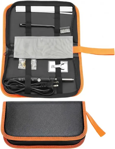 Vista 7 de QWORK Kit de soldadura de plástico para reparación de superficies - 80W, 110V, temperatura ajustable 392.0-896.0 °F con juego completo