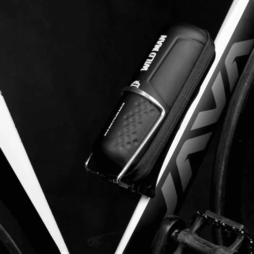 Vista 7 de Bolsa de herramientas de bicicleta Bolsa de almacenamiento de bicicleta de cuero PU Bolsa de herramientas de reparación de bicicletas MTB Bolsa