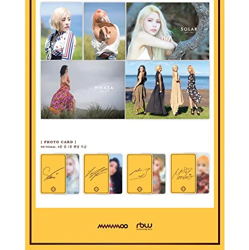 Vista 3 de MAMAMOO YELLOW FLOWER 6th Mini Album CD+Photobook+Card+Tracking Number K-POP SEALED