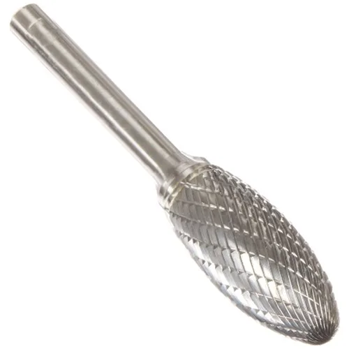 Vista 30 de Drill America SA-1 Rebaba de carburo/lima giratoria cilíndrica de doble corte para amoladora de troquel de 1/4" de diámetro x 5/8" de longitud