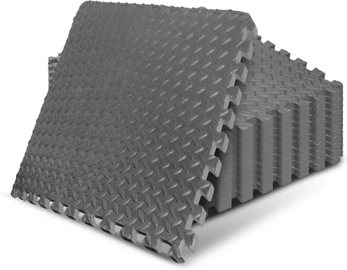 Vista 13 de Yes4All 24SQFT-120SQFT - Tapete de ejercicio de rompecabezas para gimnasio en casa, baldosas de espuma EVA entrelazadas con borde