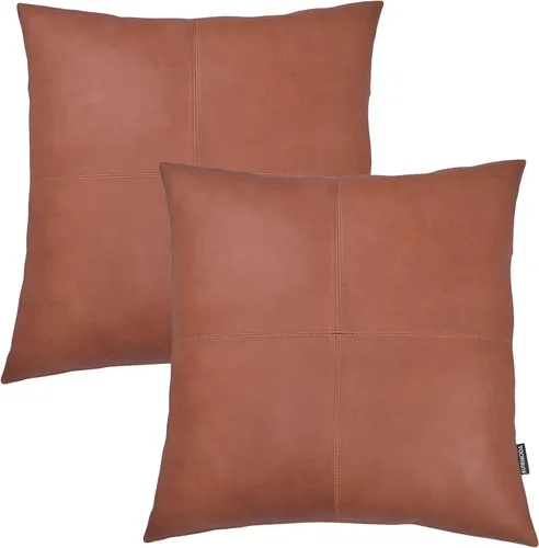 Vista 20 de Funda de almohada de piel de cordero – Funda decorativa para cojín de sofá – Fundas decorativas para sala de estar y dormitorio, 14 x 14 pulgadas