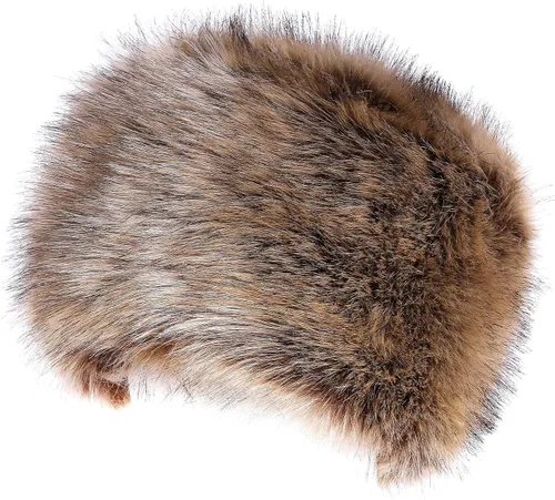 Vista 7 de Soul Young - Gorro de invierno de piel sintética para mujer, estilo ruso, cossak
