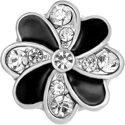 Vista 10 de Flower Snap Jewelry Ginger Charm 20MM Rhinestone Daisy Windmill Botón Se adapta a pulseras personalizadas, collares