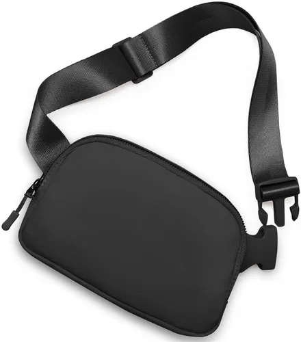 Vista 35 de Riñonera, bolsa para cinturón, correa ajustable ajustable de 40 pulgadas, para mujeres y hombres
