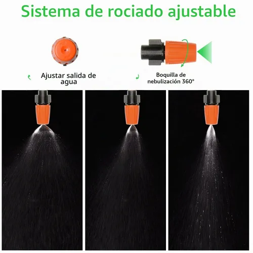 Vista 5 de Kit de 190 piezas de conectores de púas para accesorios de riego, conectores de púas de riego por goteo, kit de accesorios de tubería de 1/4