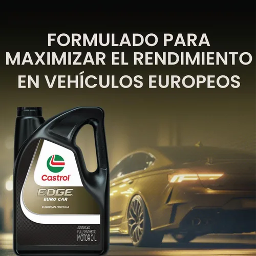 Vista 6 de Castrol EDGE Euro 5W-30 K Advanced - Aceite de motor sintético completo, 1 cuarto de galón, paquete de 6