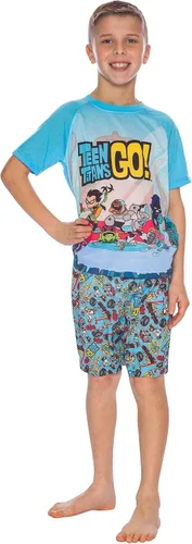 Vista 4 de Teen Titans Go. Corto Pajama Big Boys Chill 2 piezas